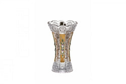 Lead Crystal Vase 500K Gold 